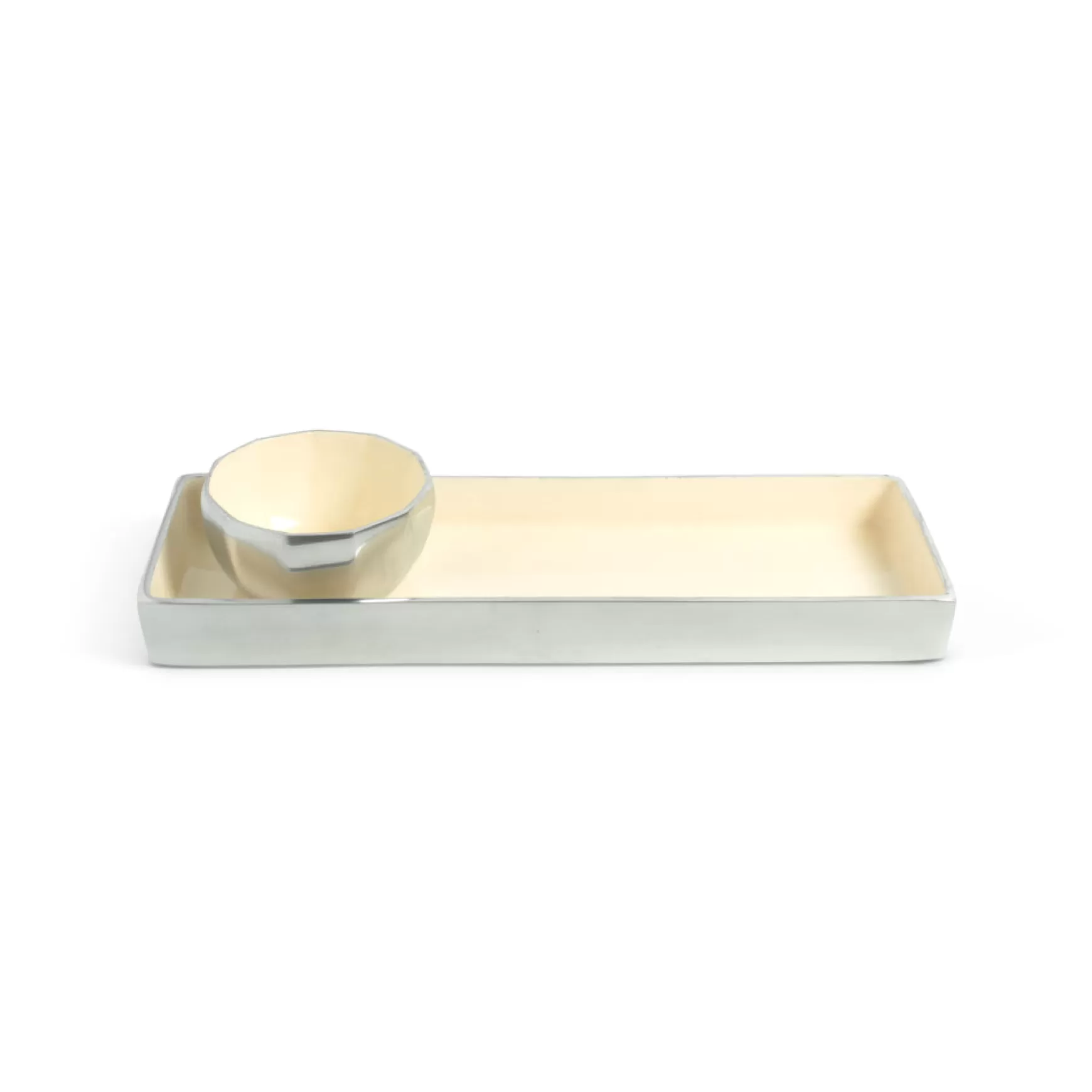 Julia Knight Astra 14" Rectangle Tray Snow Cheap