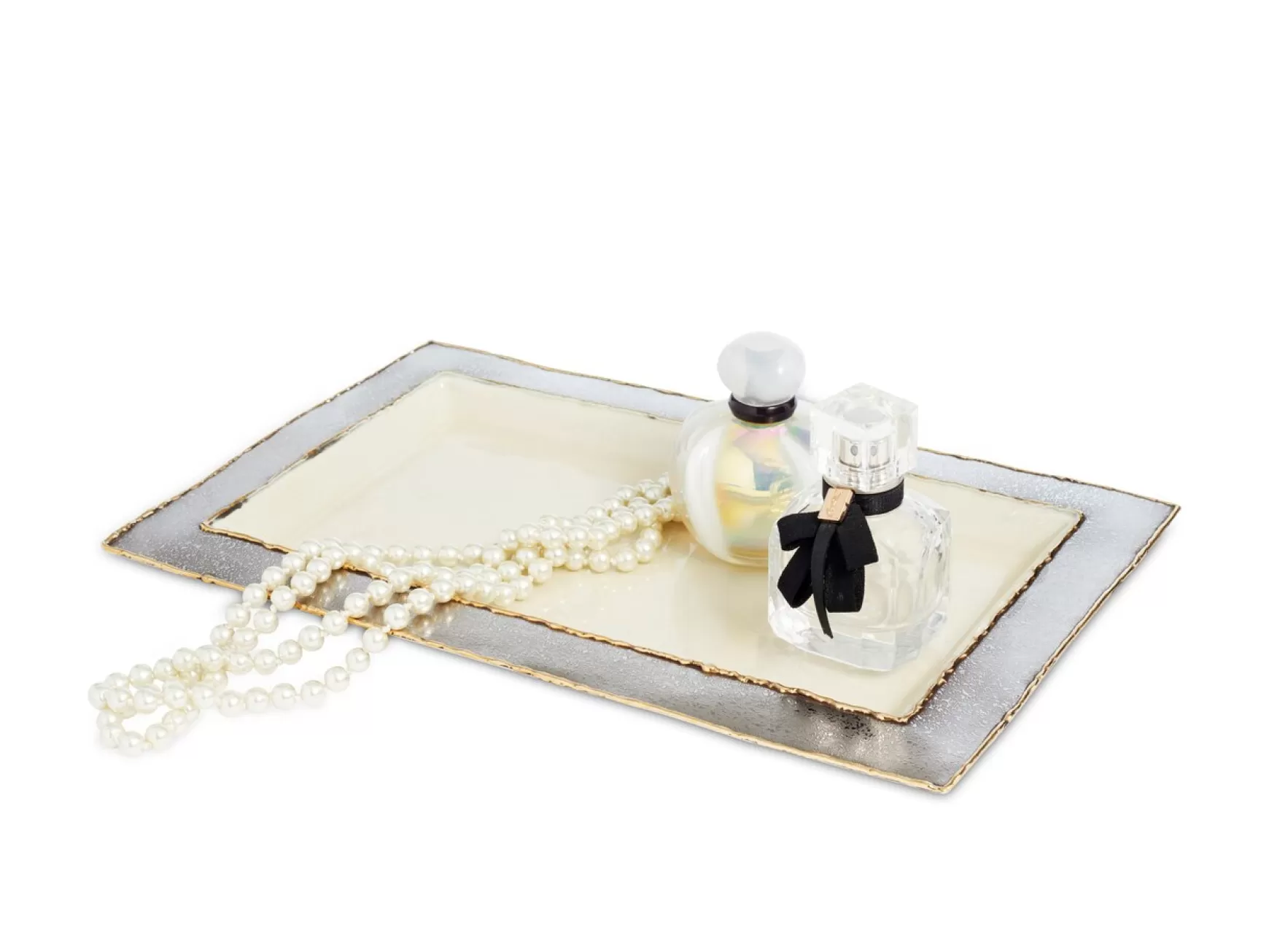 Julia Knight Cascade 12" Vanity Tray Cloud Flash Sale
