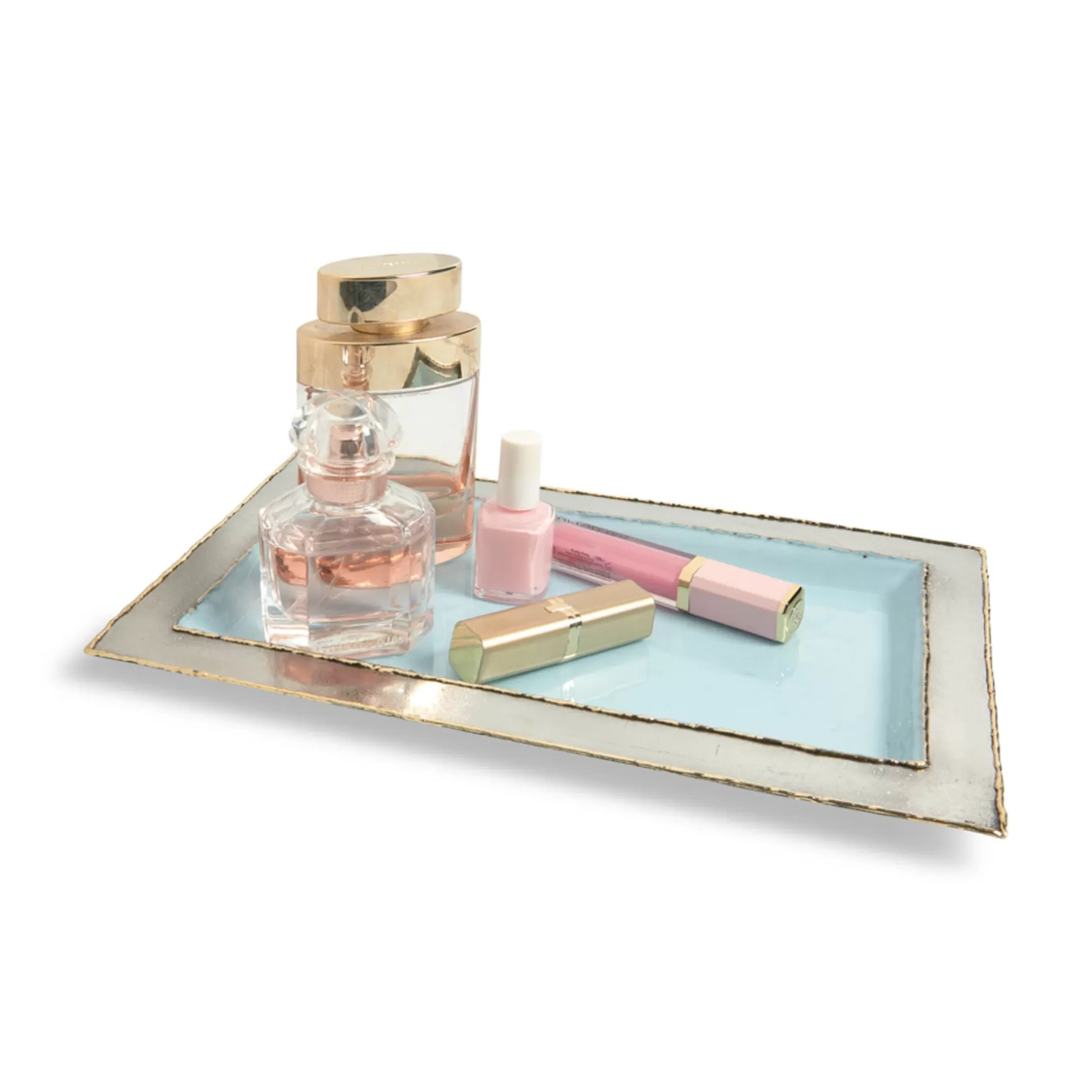 Julia Knight Cascade 12" Vanity Tray Glacial Blue Flash Sale