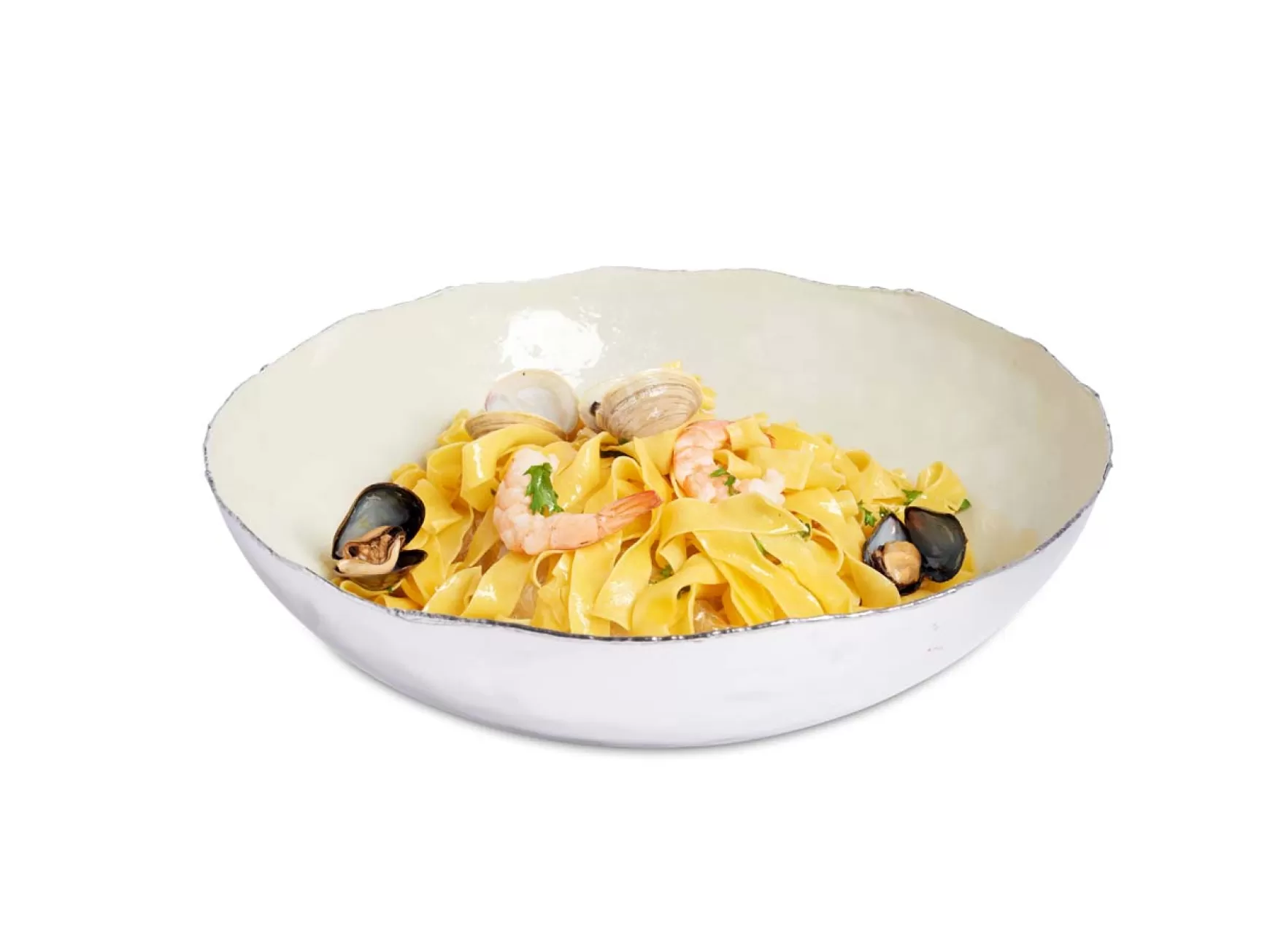 Julia Knight Cascade 14" Shallow Bowl Cloud Best
