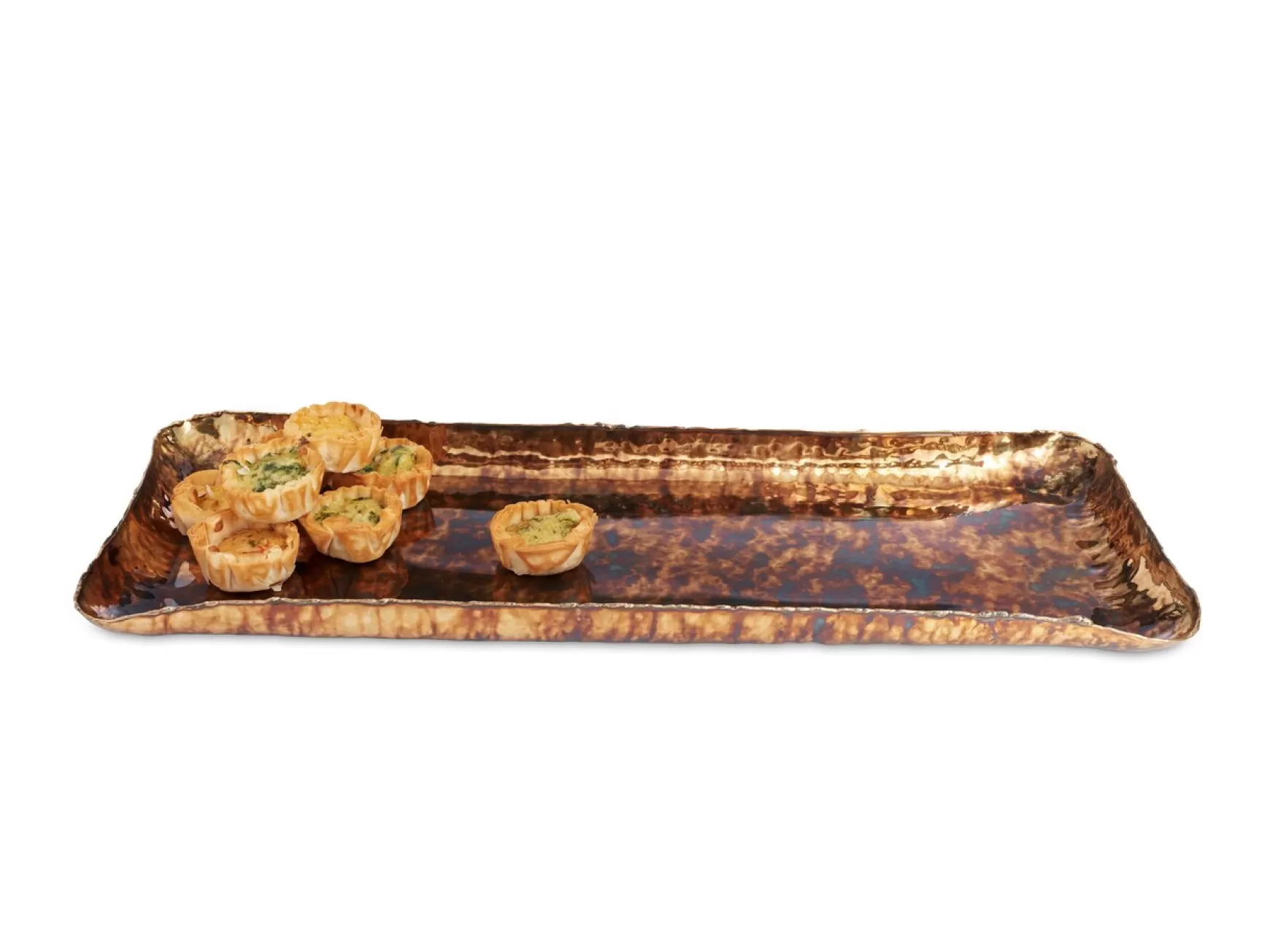 Julia Knight Cascade 17" Rectangle Tray Rainbow Bronze Shop