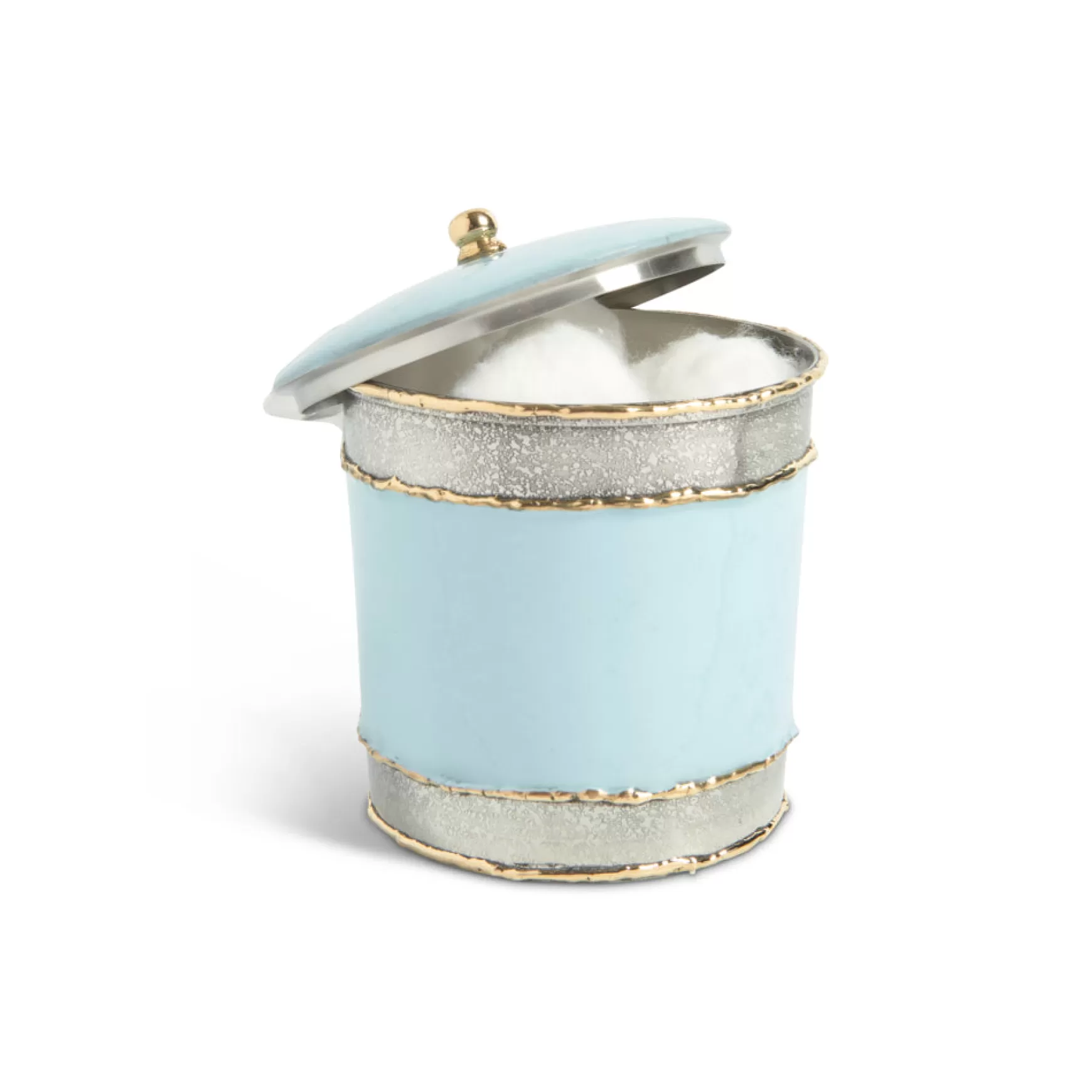 Julia Knight Cascade 5.5" Covered Canister Glacial Blue Online