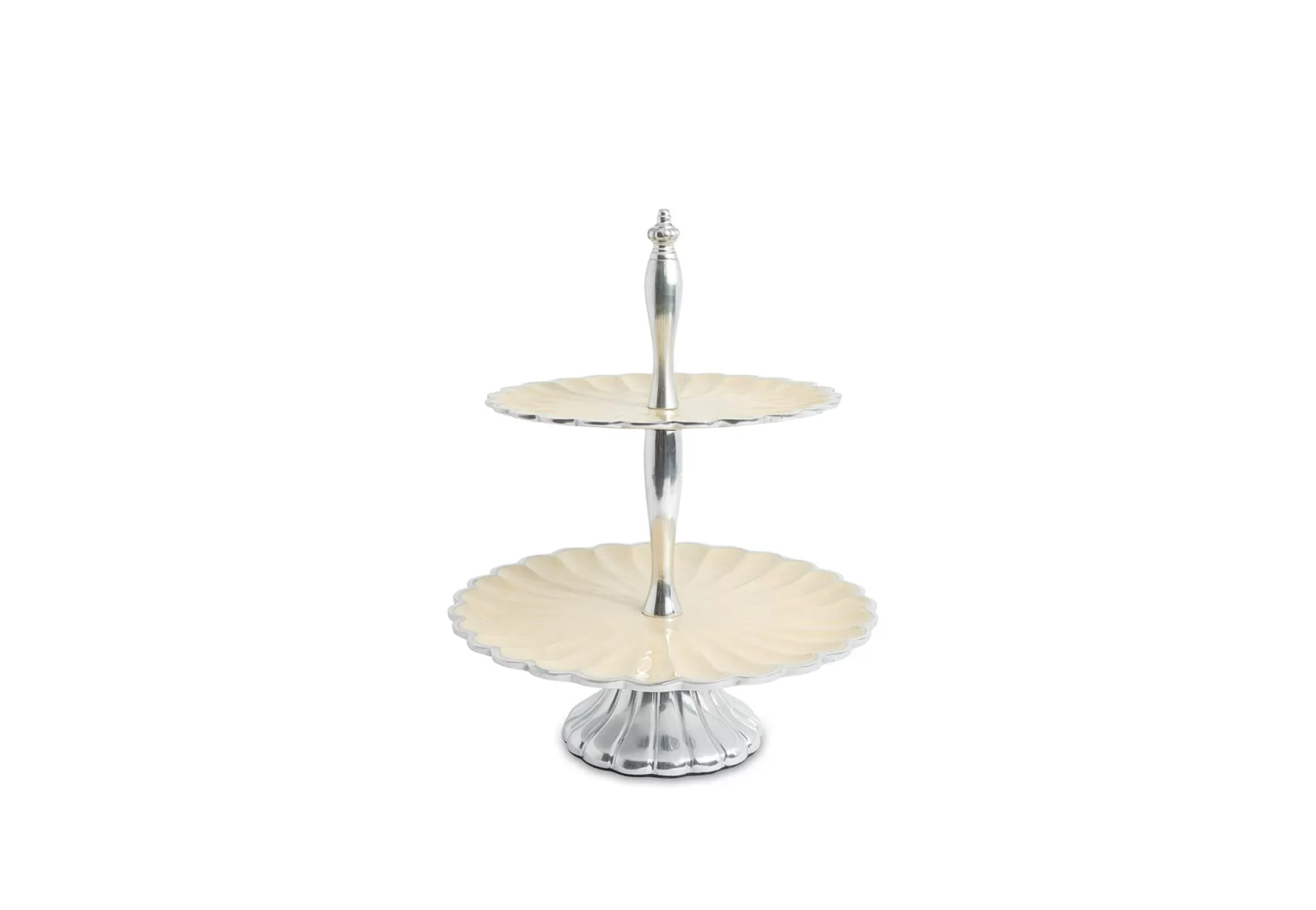 Julia Knight Peony 11.5" Two-Tiered Server Snow Best Sale