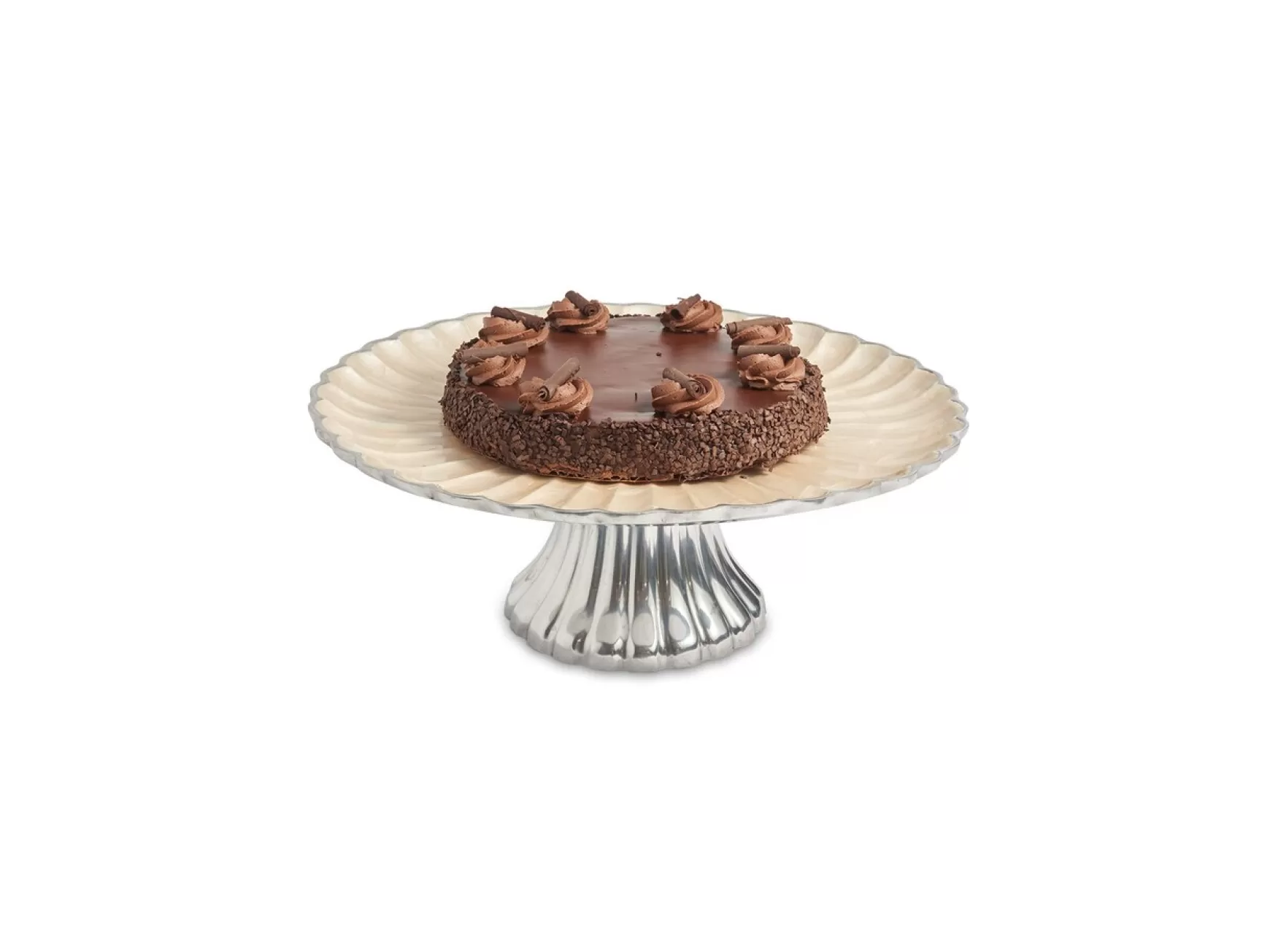 Julia Knight Peony 14" Cake Stand Snow Clearance