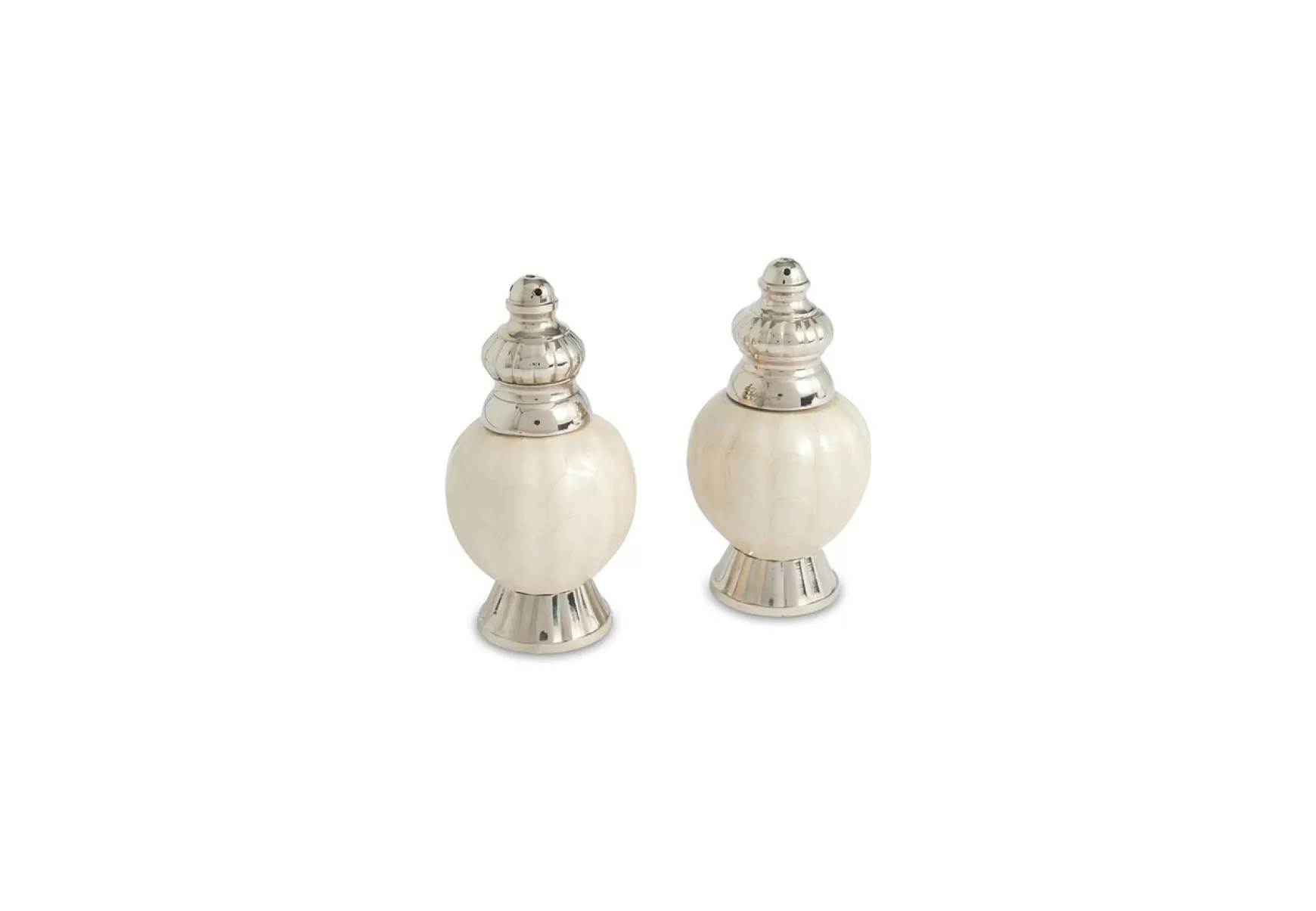Julia Knight Peony 4" Salt & Pepper Set Snow Best Sale
