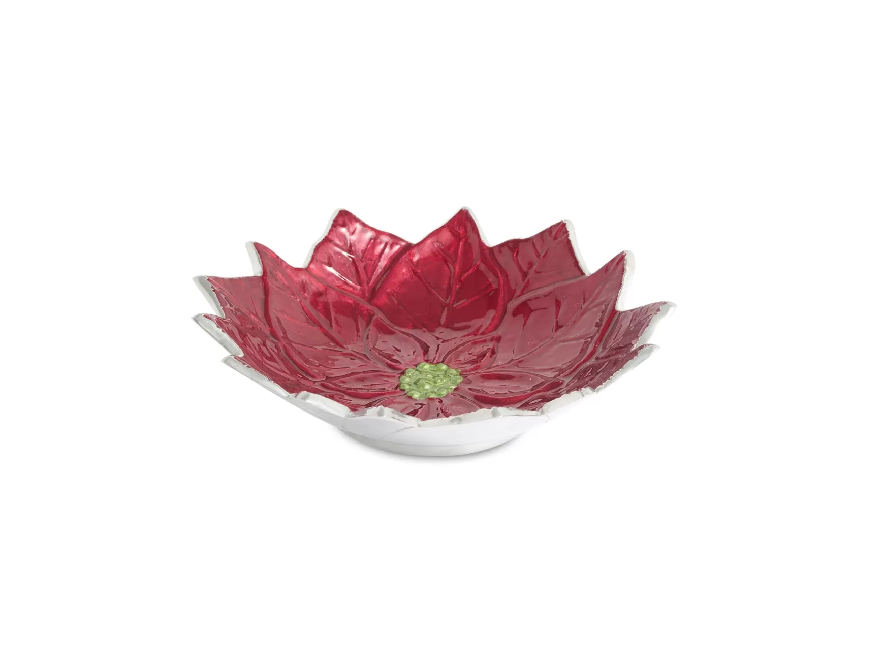 Julia Knight Poinsettia 9" Bowl Pomegranate Outlet