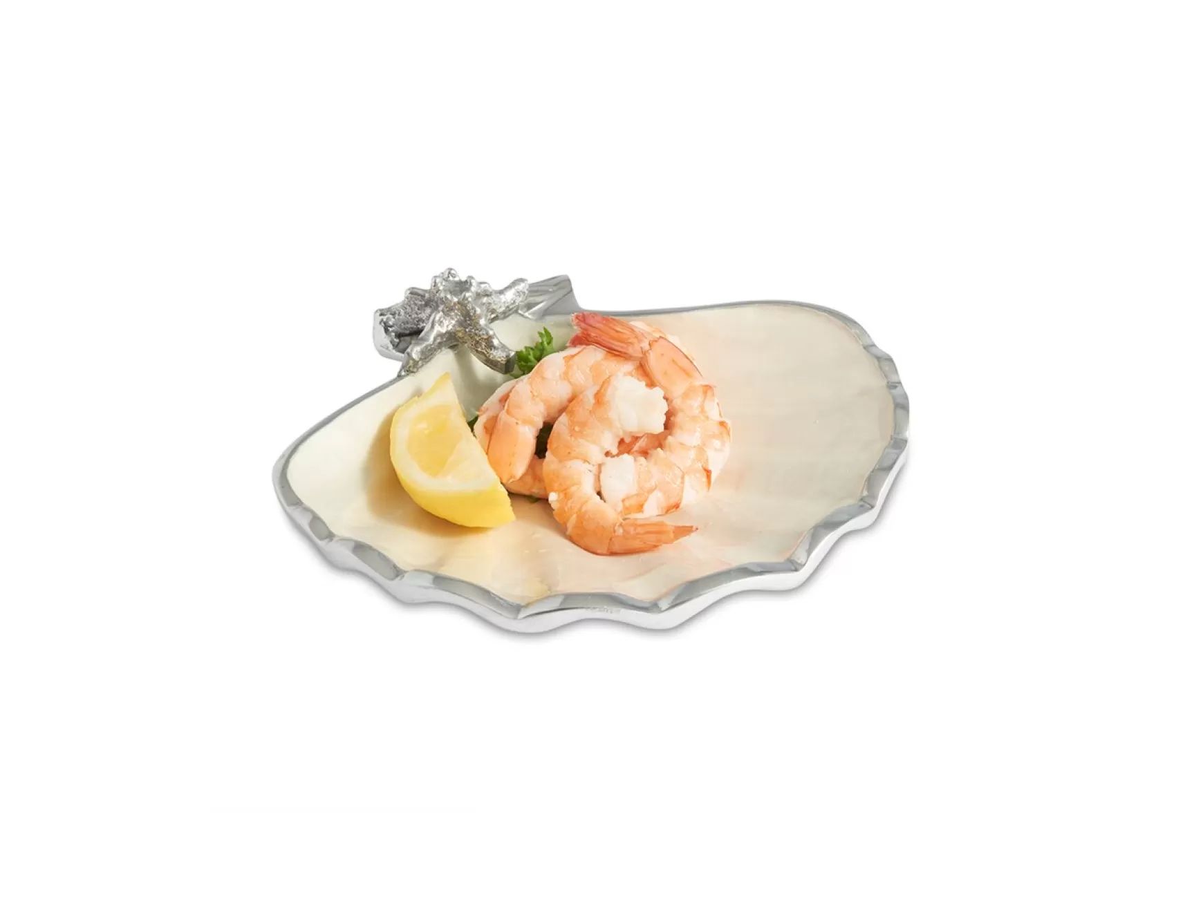 Julia Knight Scallop Starfish 8.5" Bowl Snow Sale
