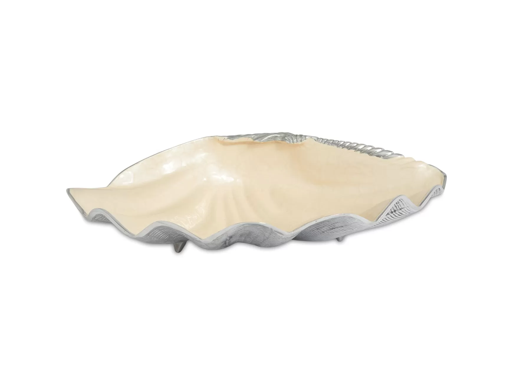 Julia Knight Tahitian Clam Shell 25" Bowl Snow Clearance